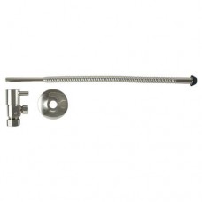 3/8 in. O.D x 15 in. Copper Corrugated Toilet Supply Lines with Lever Handle Shutoff Valves in Polished Nickel - B007J5P70M